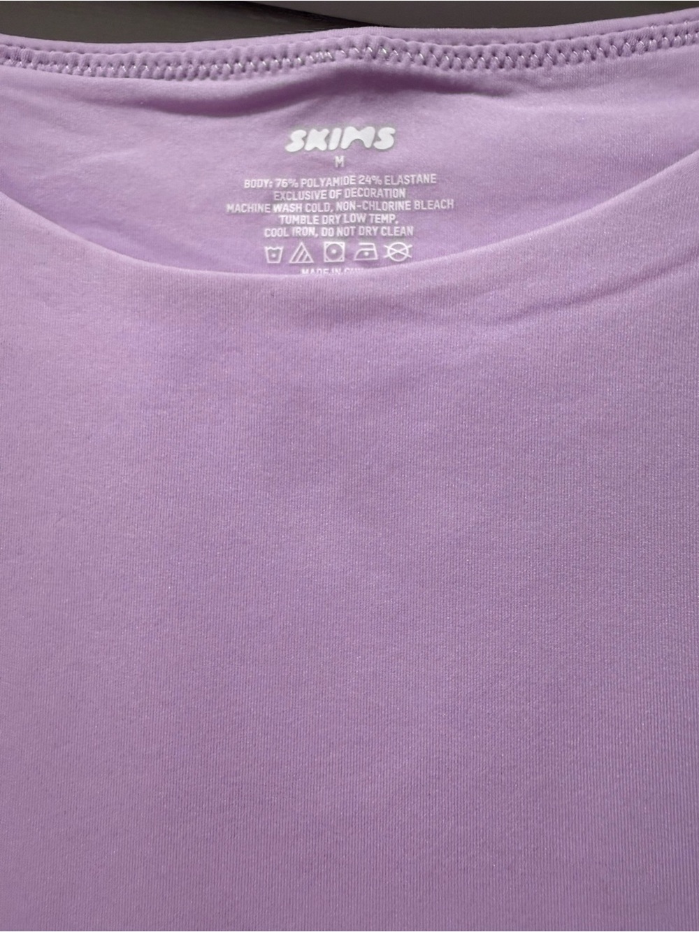 SKIMS Lavender bodysuit- Sz Medium